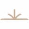 Ekena Millwork Richland Smooth Timber Gable Bracket, Douglas Fir, 108"W x 40"H x 1 1/2"D x 5 1/2"F, 9/12 Pitch GBW108X40X0206RIC00SDF - alternate 1